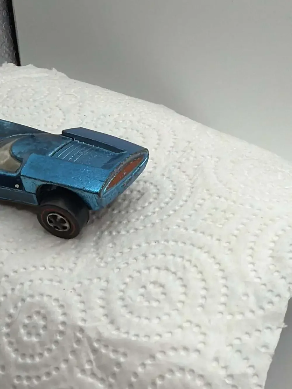 Hot Wheels Redline Turbofire Vintage 1968 Light Blue Diecast Toy Car